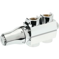 Sanotechnik Heizkörperthermostat "Badheizkörper-Regler", eckig, Anschluss mittig-unten, mit Thermostatkopf von Sanotechnik