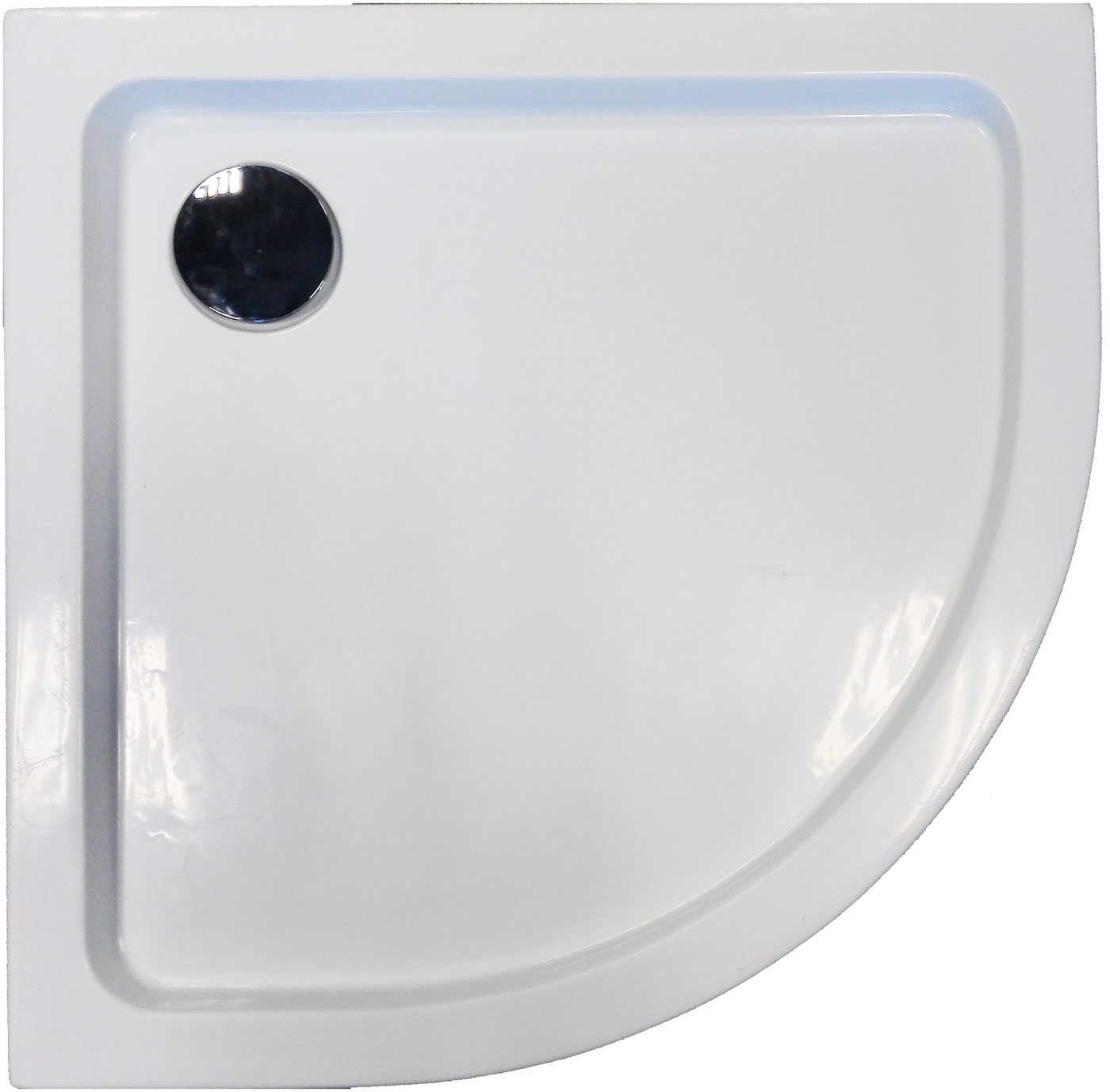 Sanotechnik Rundduschwanne, Viertelkreis, Acryl, LxBxH:80x80x12cm Sanotechnik Rundduschwanne, Viertelkreis, Acryl, LxBxH:80x80x12cm von Sanotechnik