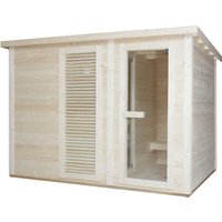 Sanotechnik Sauna ""VAASA" Außensauna", geeignet für 5 Personen, Fichetnholz von Sanotechnik