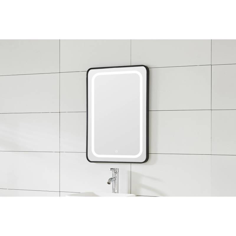 Sanotechnik Spiegel 60 cm Soho mit LED-Beleuchtung Schwarz von Sanotechnik