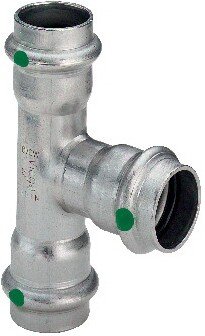 Viega Sanpress Inox T-Stück 35 x 35 x 35 Edelstahl Pressfitting Viega Sanpress Inox T-Stück 35 x 35 x 35 Edelstahl Pressfitting von Viega