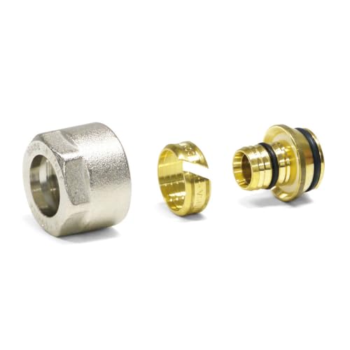 Sanpro Klemmverschraubung - Klemmringverschraubung für Verbundrohr - 3/4", Größe 12x2 (klemmringverschraubung Fußbodenheizung STECKFIT THPRESS) Sanpro Klemmverschraubung - Klemmringverschraubung für Verbundrohr - 3/4", Größe 12x2 (klemmringverschraubung Fußbodenheizung STECKFIT THPRESS) von SANPRO