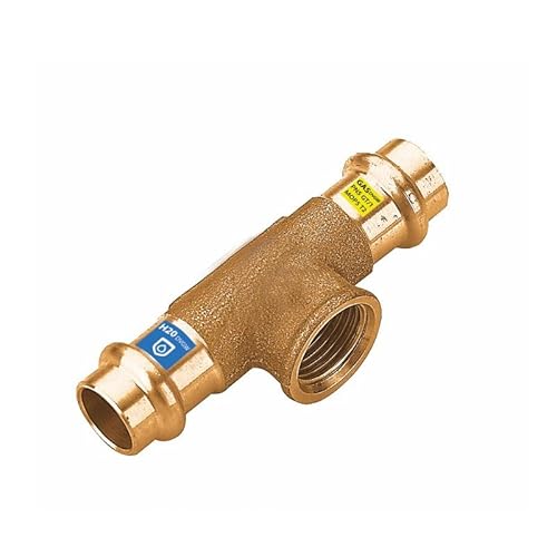 Sanpro Pressfitting Kupfer T-Stück Innengewinde, Größe V 12-1/2" (Kupfer Gas Wasser Trinkwasser Heizung Sanitär Fittings Fitting Kupferleitung) von Sanpro