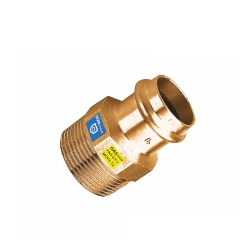 Sanpro Pressfitting Übergang Außengewinde Übergangsnippel, Größe V 28-1' (Kupfer Gas Wasser Trinkwasser Heizung Sanitär Fittings Fitting Kupferleitung) von Sanpro