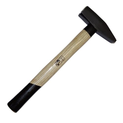 Sanpro Schlosserhammer mit Metall-Stielschutz und stabilem Holzstiel, Kopfgewicht 800 g (Schutz Stielschutz 300g geschmiedet Stahl gehärtet geschliffen Hammer Werkzeug) Sanpro Schlosserhammer mit Metall-Stielschutz und stabilem Holzstiel, Kopfgewicht 800 g (Schutz Stielschutz 300g geschmiedet Stahl gehärtet geschliffen Hammer Werkzeug) von Sanpro