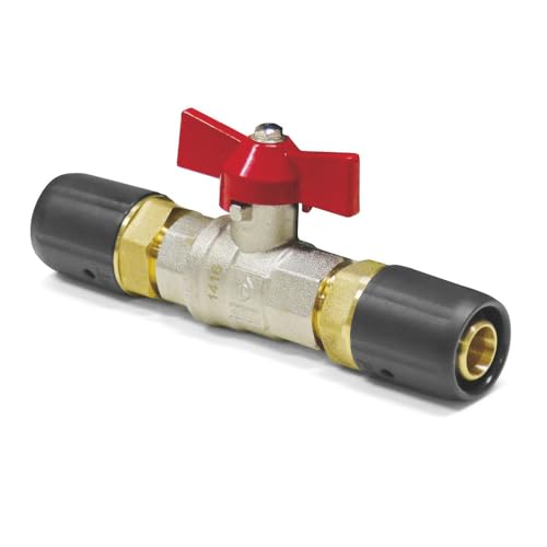 Sanpro Steckfitting - Kugelhahn + rotem Flügelgriff (Heizung), Größe 20x2 (kugelhahn Verbundrohr flügelgriff rot STECKFIT THPRESS) von Sanpro