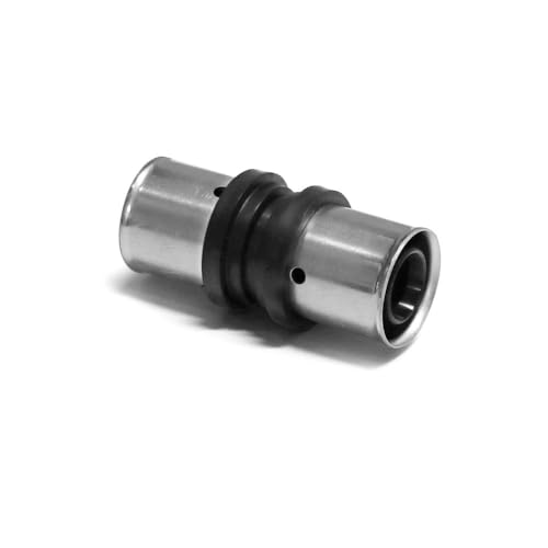 Sanpro THPRESS Pressfitting Kupplung - Muffe mit TH Kontur, Größe 20x2, PPSU (pressfitting kupplung muffe dvgw PPSU STECKFIT) (Pack à 3 Stück) von Sanpro