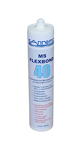 5x Sanremo KLEBSTOFF FLEXBOND 40 Klebstoff Dichtstoff 290ml Kartusche von Sanremo