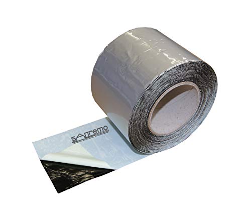 Sanremo4you Bitumen Reparaturband Aluminium kaschiert Bitumenband Dichtband 100 mm / 10 m von Sanremo4you