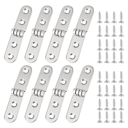 8 Stück Scharniere Klappbar Klappbares Scharniere für Schranktüren Türscharniere Eiserne Möbelscharnier Geeignet für die Herstellung von Möbeln den Einbau von Türen und Fenstern von Sanrolax