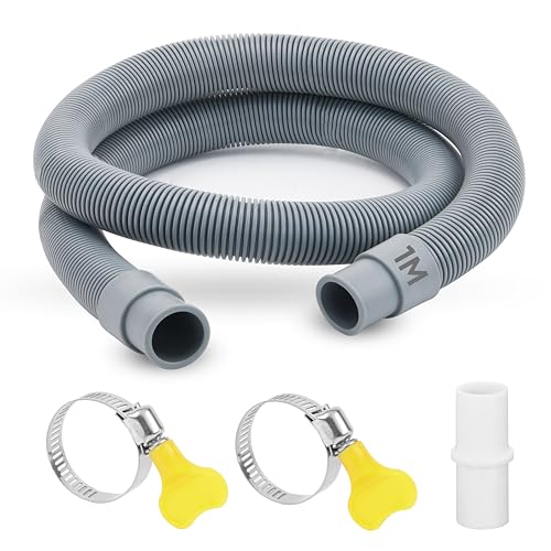 Ablaufschlauch Verlängerung 1M 2M Waschmaschine Schlauch Ablaufschlauch Geschirrspüler Mit Schlauchverbinder Und Schlauchschellen 20mm Universal Waschmaschinenschlauch Verlängerung von Sanrolax