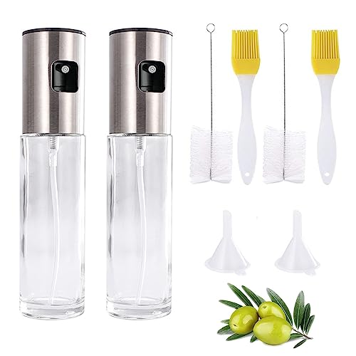 SansRealmL 2 Stück Oil Sprayer,100ml Ölsprüher Küchenhelfer Oil Spray Bottle,Ölsprüher Zum Kochen Öl Sprühflasche Für Speiseöl Für Ölspray Salate,ölsprüher für heißluftfritteuse von SansRealmL