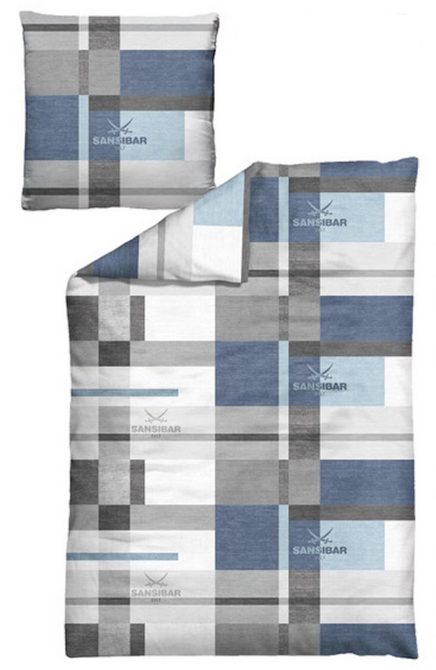 Sansibar Sylt Bettwäsche Bettwäsche SANSIBAR Satin BL 155x220 cm blau Bettbezug Bettzeug von Sansibar Sylt