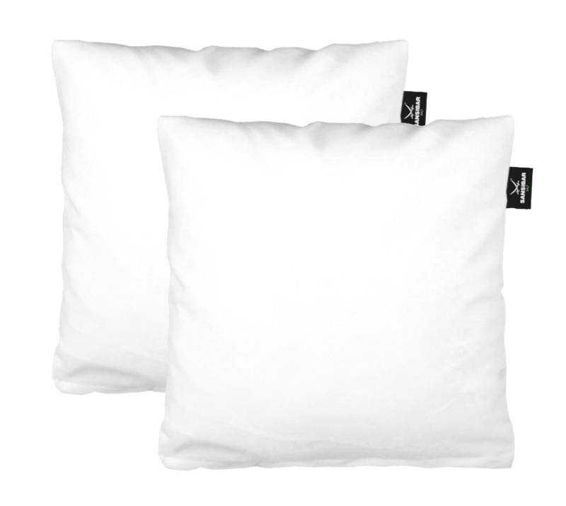 Sansibar Sylt Kissenbezug 2er Set Uni Jersey Kissenhülle, 40x40 cm, edlem Sansibar Steg-Fähnchen, (2 Stück), 2er Set, perfekter, faltenfreier Sitz, Antipilling Ausrüstung von Sansibar Sylt