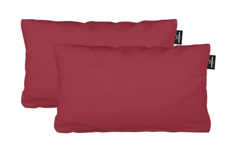 Sansibar Sylt Kissenbezug 2er Set Uni Jersey Kissenhülle, 40x80 cm, edlem Sansibar Steg-Fähnchen, (2 Stück), 2er Set, perfekter, faltenfreier Sitz, Antipilling Ausrüstung von Sansibar Sylt