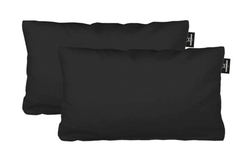 Sansibar Sylt Kissenbezug 2er Set Uni Jersey Kissenhülle, 40x80 cm, edlem Sansibar Steg-Fähnchen, (2 Stück), 2er Set, perfekter, faltenfreier Sitz, Antipilling Ausrüstung von Sansibar Sylt