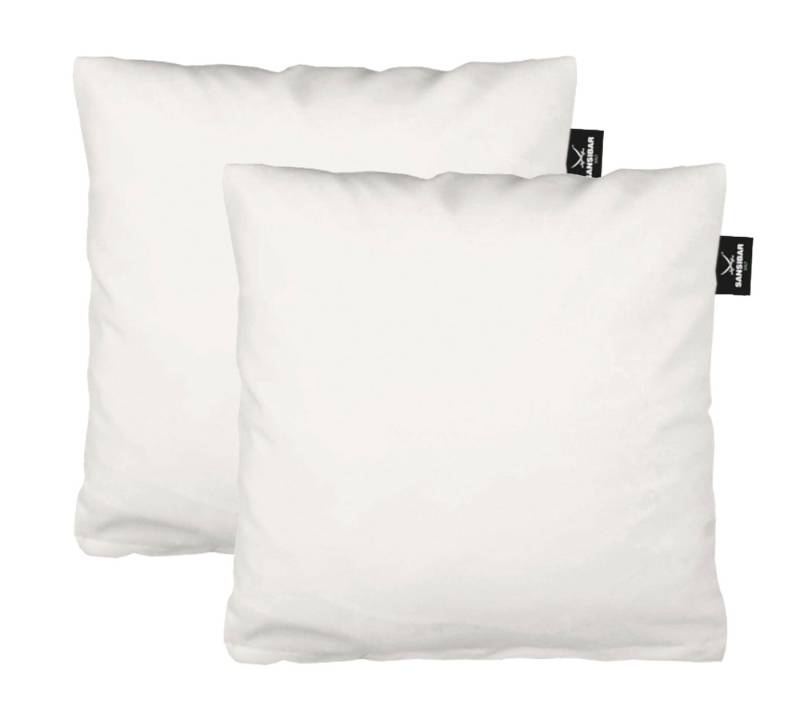 Sansibar Sylt Kissenbezug 2er Set Uni Jersey Kissenhülle, 80x80 cm, edlem Sansibar Steg-Fähnchen, (2 Stück), 2er Set, perfekter, faltenfreier Sitz, Antipilling Ausrüstung von Sansibar Sylt