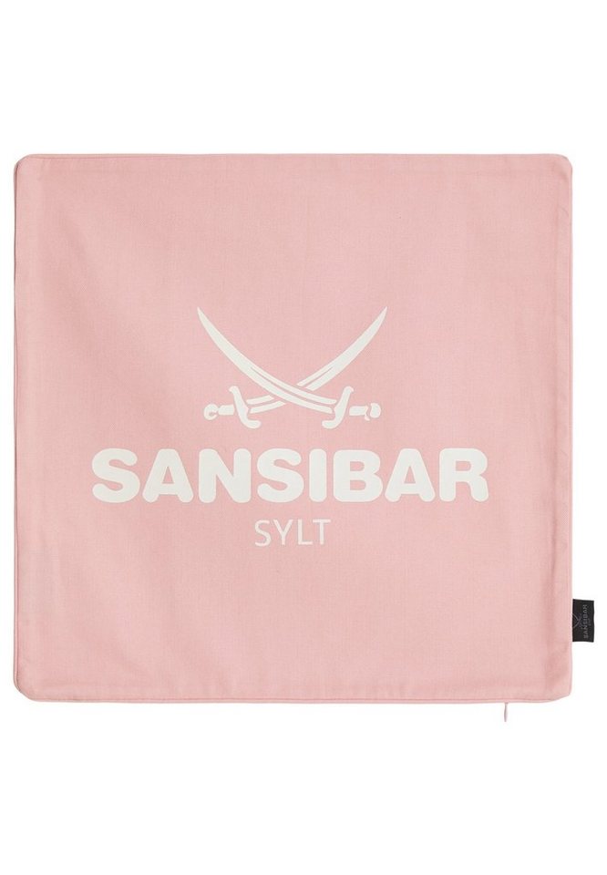 Kissenbezug Kissenbezug Sansibar Sylt Kissenhülle, Sansibar Logo Druck, 45x45 cm, Sansibar Sylt, mit Logo-Schriftzug, mit verdecktem Reißverschluss von Sansibar Sylt