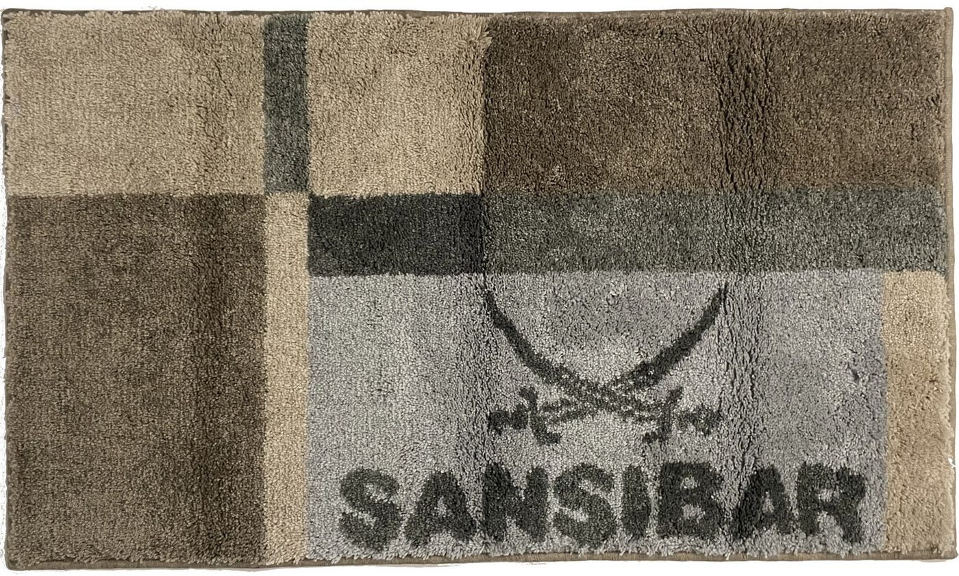 Sansibar Sylt Badematte Badematte SANSIBAR LBH 100x60x2 cm braun Badteppich Badvorleger von Sansibar Sylt