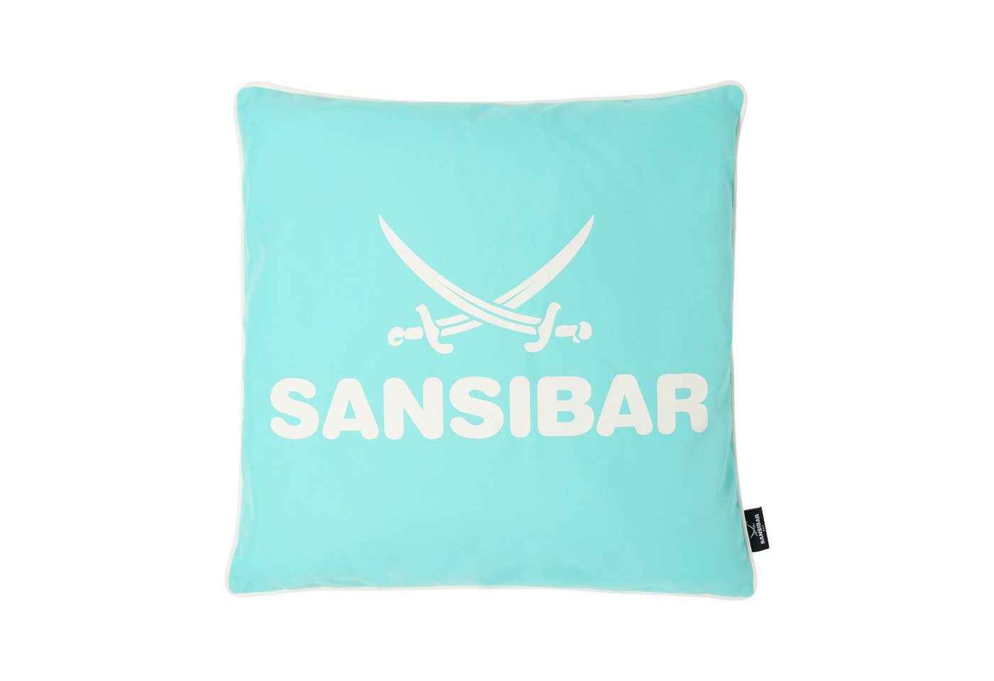 Sansibar Sylt Dekokissen Outdoor Kissen Sansibar (1 Stück), Logodruck, 45x45 cm, Kissenfüllung, Outdoor geeignet, wasser- und schmutzabweisend von Sansibar Sylt