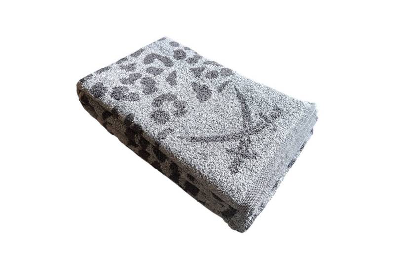 Sansibar Sylt Duschtuch Badetuch "LEO", 90x160 cm, 100% Baumwolle, (1-St), hautfreundlich, saugstark, modernes Leo-Design von Sansibar Sylt