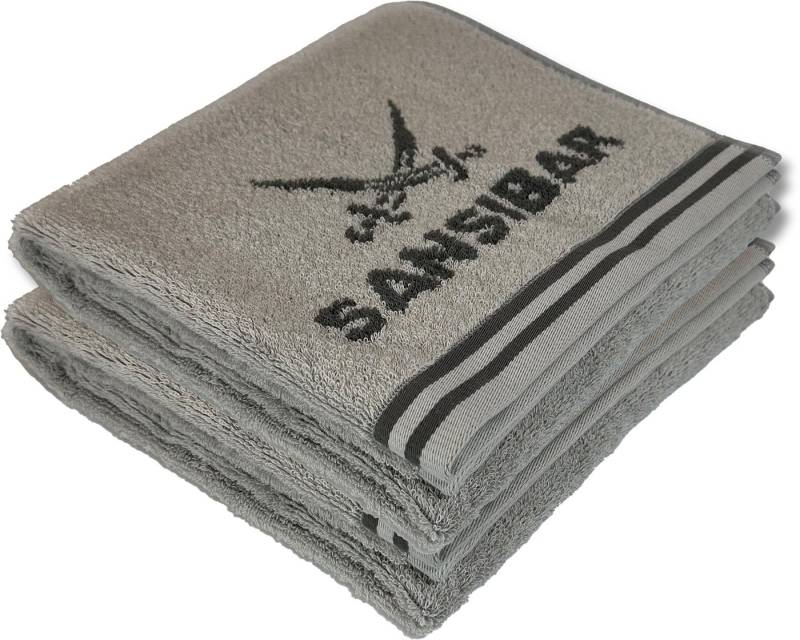 Sansibar Sylt Duschtuch Badetuch Saunatuch Frottier-Serie "Doubleface“, 80x150 cm, (2-St), mit hochwertig gewebtem Sansibar Logo von Sansibar Sylt