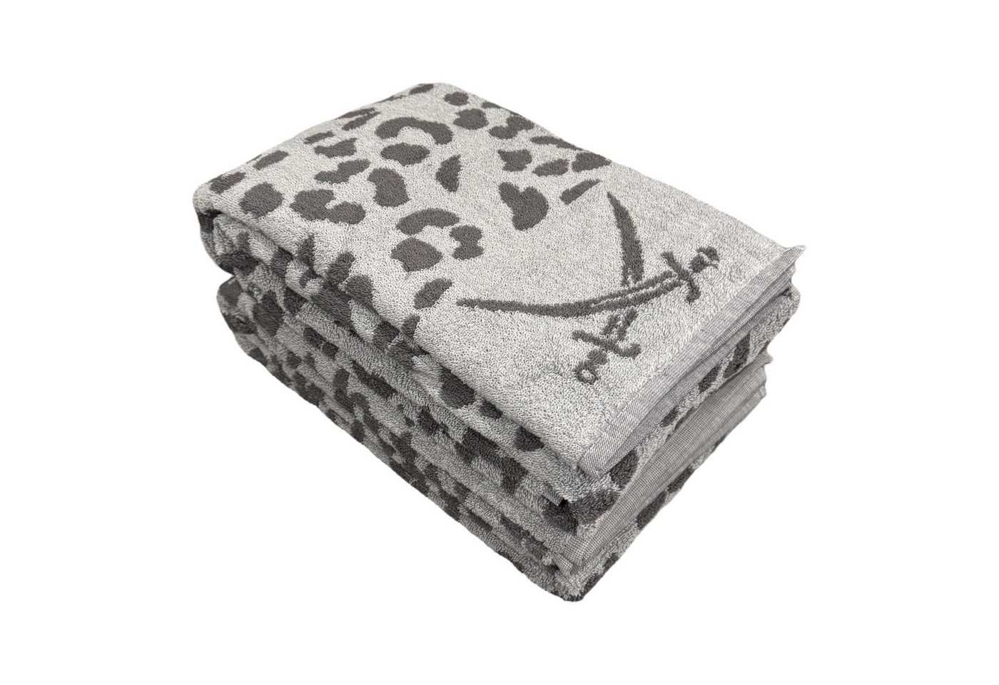 Sansibar Sylt Duschtücher 2 teiliges Duschtuch Set LEO mit modernem Design, 90x160 cm, (Spar-Set, 2-St), 100% Baumwolle, langlebig, saugstark, leicht gezwirnt von Sansibar Sylt