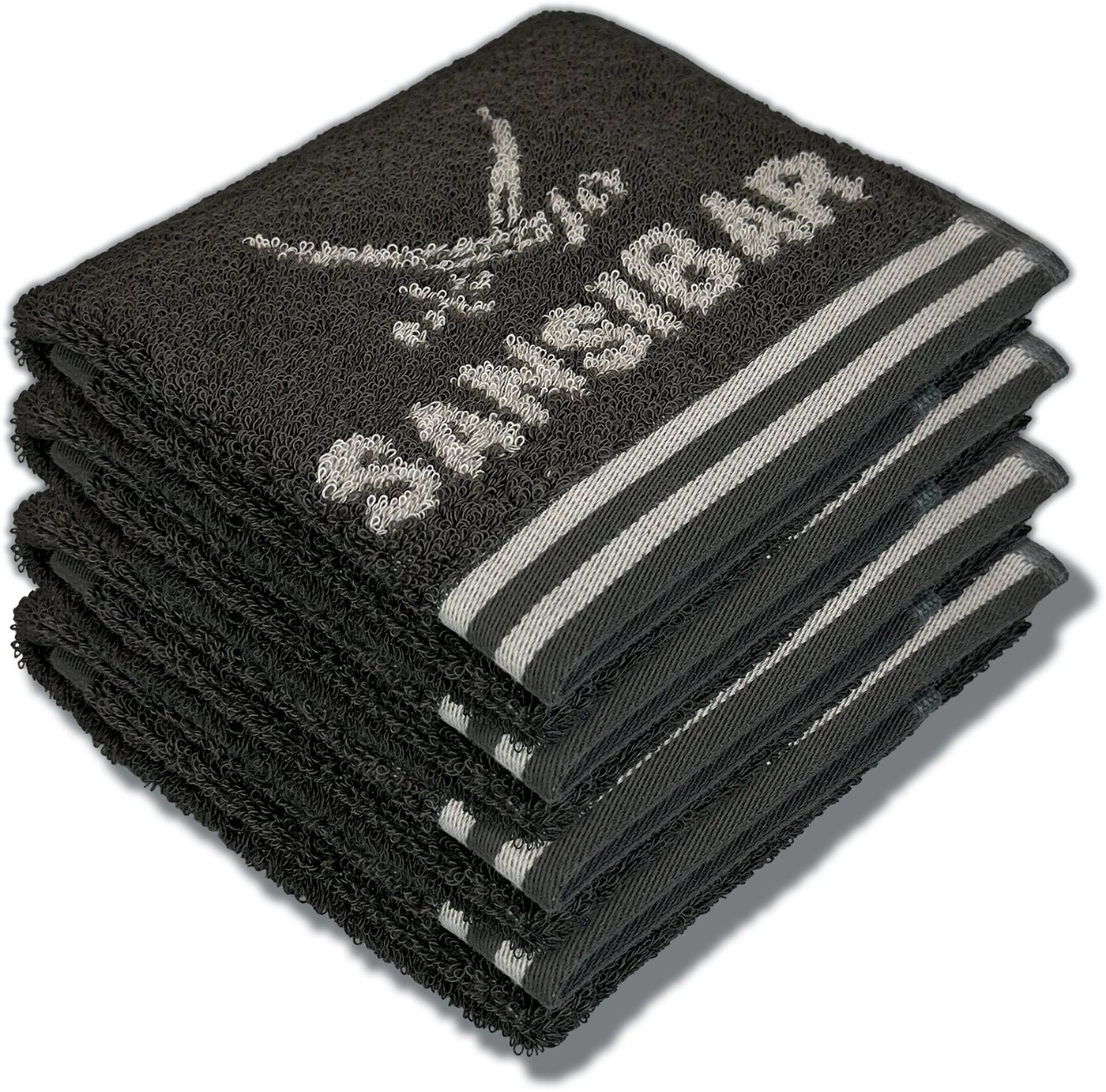 Sansibar Sylt Gästehandtuch Gästetuch Sansibar Frottier-Serie "Doubleface“, 30x50 cm, (Set, 4-St), mit hochwertig gewebtem Sansibar Logo, extra flauschig von Sansibar Sylt