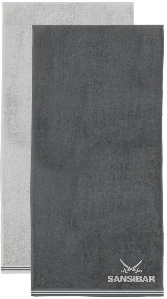 Sansibar Sylt Handtuch 2er Handtuch Set Sansibar Frottier-Serie Doubleface“, 50x100 cm, (2-St), mit hochwertig gewebtem Sansibar Logo, extra flauschig" von Sansibar Sylt