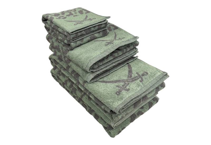 Sansibar Sylt Handtuch Set "LEO" hochwertiges Handtuchset Nr. 2 mit modernem Design, Baumwolle (6-St), 100% Baumwolle, langlebig, saugstark, leicht gezwirnt von Sansibar Sylt