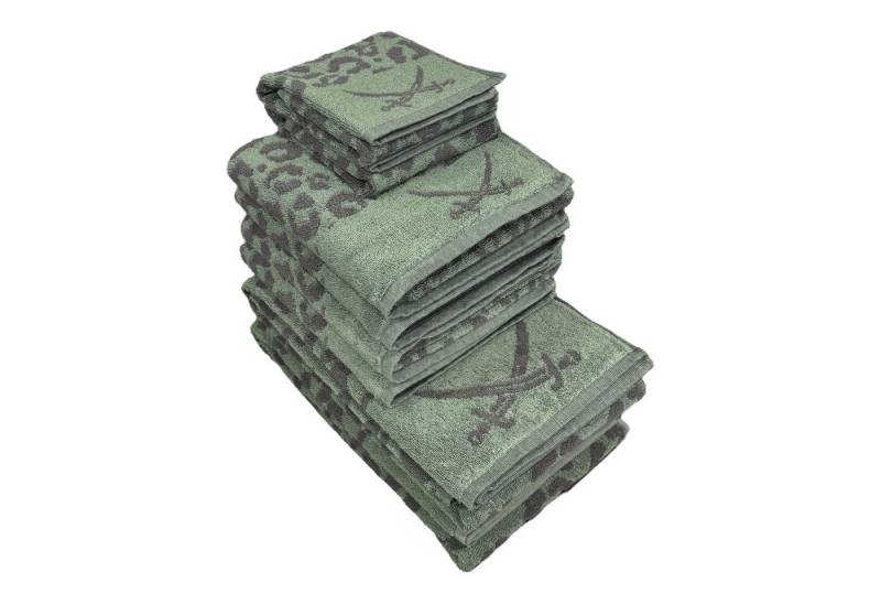 Sansibar Sylt Handtuch Set "LEO" hochwertiges Handtuchset Nr. 3 mit modernem Design, Baumwolle (8-St), 100 % Baumwolle, hautfreundlich, leicht gezwirnt von Sansibar Sylt