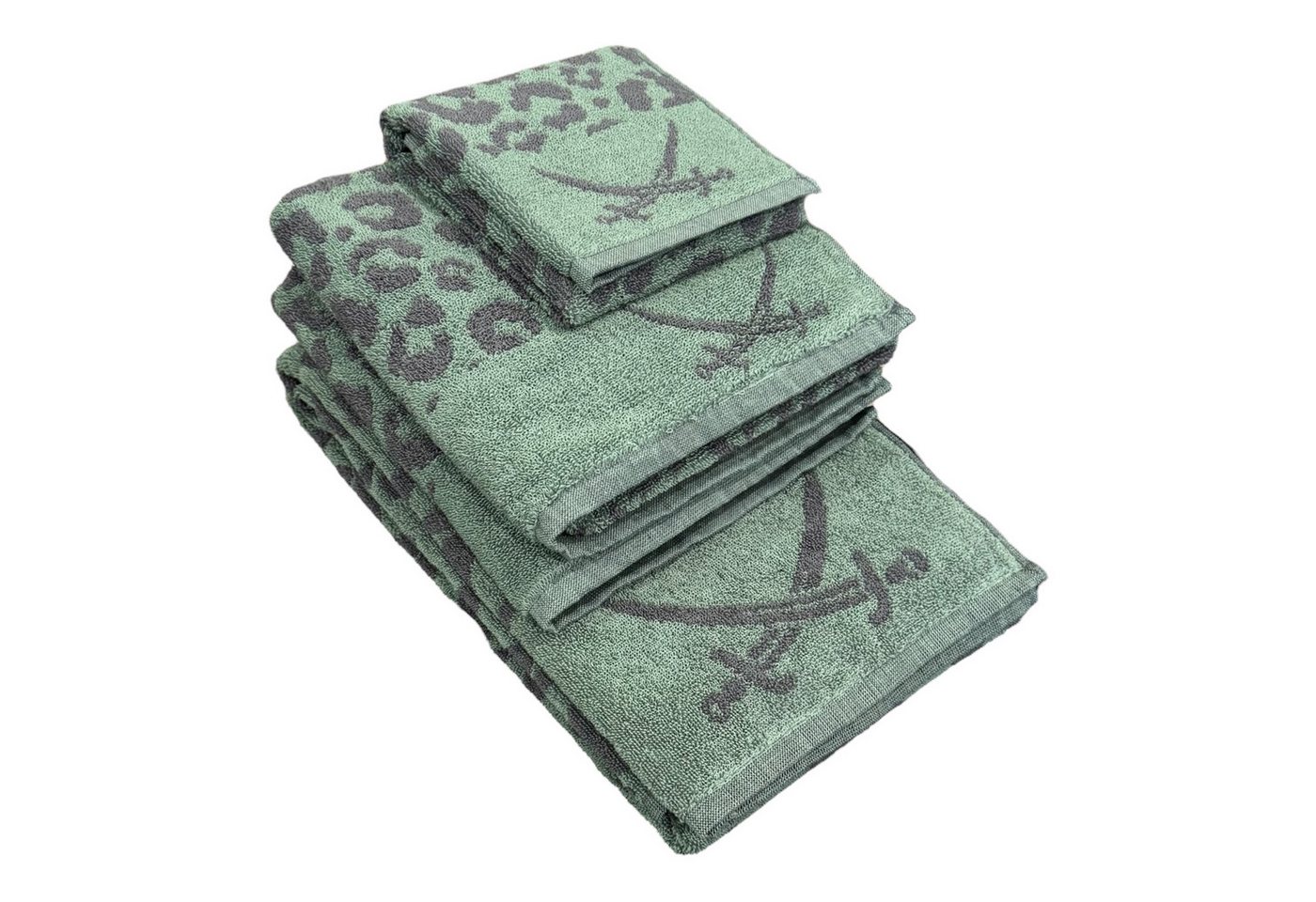 Sansibar Sylt Handtuch Set "LEO" hochwertiges Handtuchset mit modernem Design, (Spar-Set, 4-St), 100% Baumwolle, langlebig, saugstark, leicht gezwirnt von Sansibar Sylt