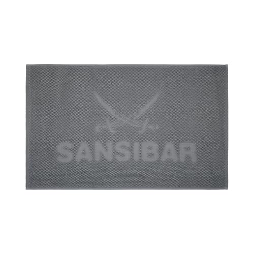 Sansibar Badematte Badteppich Pebble, 100% Baumwolle (anthrazit, 50x80 cm) von Sansibar