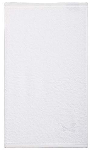 Sansibar Duschtuch 70x140 cm 100% Baumwolle mit gesticktem Säbel Logo Badtuch Handtuch Weiß Einzeln von Sansibar