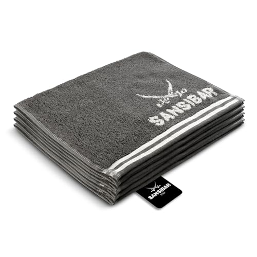 Sansibar Gästetuch Doubleface 4er 30x50 cm Handtuch Seiftuch Zweifarbig 100% Baumwolle Gestreifte Borde Anthrazit/Silber Sansibar Gästetuch Doubleface 4er 30x50 cm Handtuch Seiftuch Zweifarbig 100% Baumwolle Gestreifte Borde Anthrazit/Silber von Sansibar