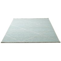 Sansibar Teppich "Braderup", rechteckig, 2 mm Höhe, Flachgewebe, modernes Scandi Design, Motiv Rauten, mit Fransen von Sansibar