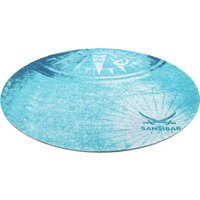 Sansibar Teppich "Keitum 011", rund, 3 mm Höhe, Flachgewebe, modernes Design, Motiv Kompass von Sansibar