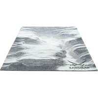 Sansibar Teppich "Keitum 032", rechteckig, 3 mm Höhe, Flachgewebe, modernes Design, Motiv Brandung & Wellen von Sansibar