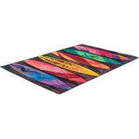 Sansibar Teppich "Rantum Beach SA-016", rechteckig, 5 mm Höhe, Flachgewebe, modernes Design, Surfboards, In- und Outdoor geeignet von Sansibar