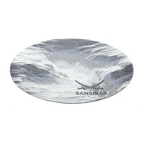 Sansibar Teppich "Keitum 032", rund, Flachgewebe, modernes Design, Motiv Brandung & Wellen von Sansibar