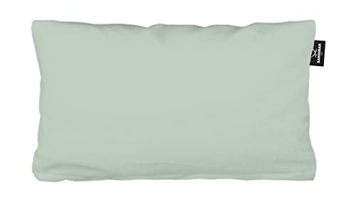 Sansibar Uni Jersey Kissenhülle, 40x80 cm, mit edlem Fähnchen am Steg, Perfekter, faltenfreier Sitz (40x80 cm, Jade, 2) von Sansibar