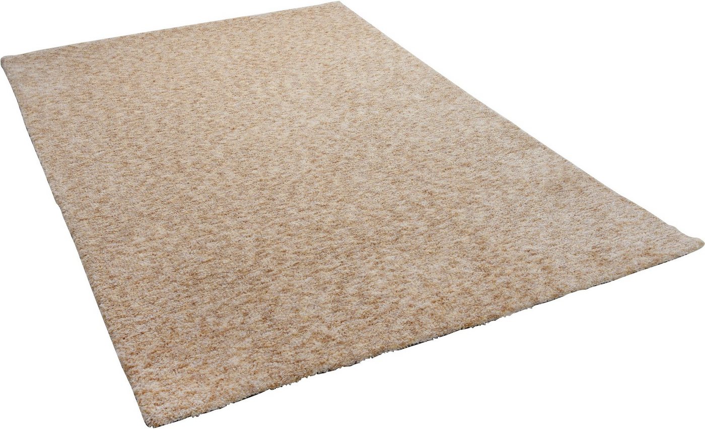 Teppich Munkmarsch Uni, Sansibar, rechteckig, Höhe: 20 mm, meliert, 100% Polyester, besonders weich, Wohnzimmer, Schlafzimmer von Sansibar