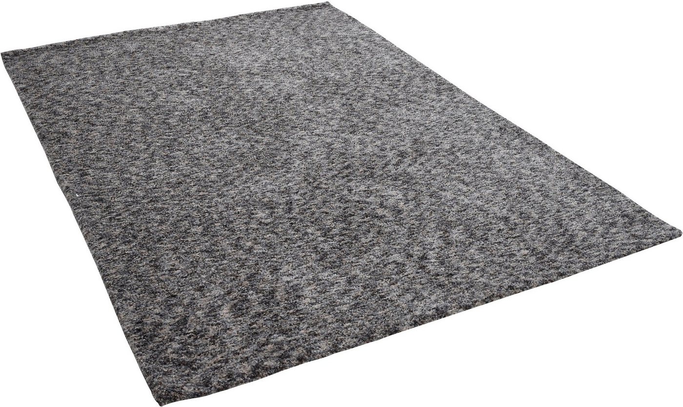Teppich Munkmarsch Uni, Sansibar, rechteckig, Höhe: 20 mm, meliert, 100% Polyester, besonders weich, Wohnzimmer, Schlafzimmer von Sansibar