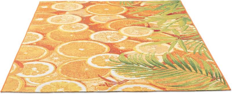 Sansibar Teppich Rantum Beach 001, rechteckig, Höhe: 5 mm, Flachgewebe, modernes Sommer Design, In- und Outdoor geeignet von Sansibar