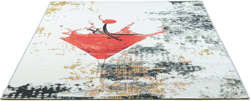 Sansibar Teppich Rantum Beach SA-027, rechteckig, Höhe: 3 mm, Flachgewebe, modernes Design, In- und Outdoor geeignet von Sansibar