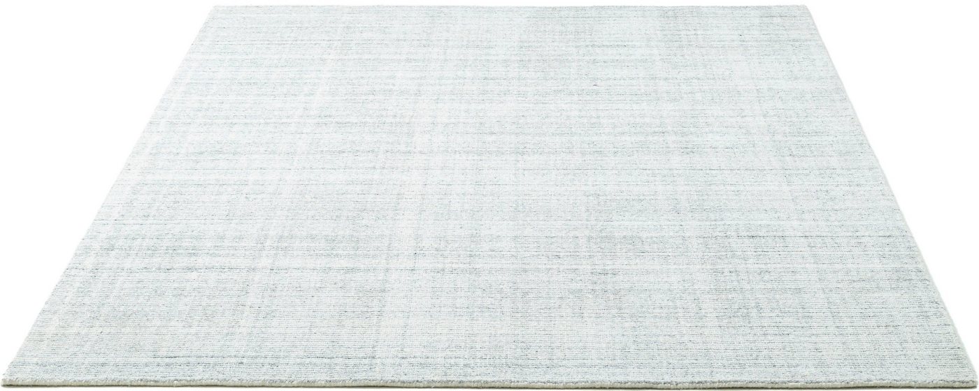 Teppich Tinnum Uni meliert, Sansibar, rechteckig, Höhe: 13 mm, meliert, 60% Wolle, handgearbeitet in aufwendiger Handloom-Technik von Sansibar