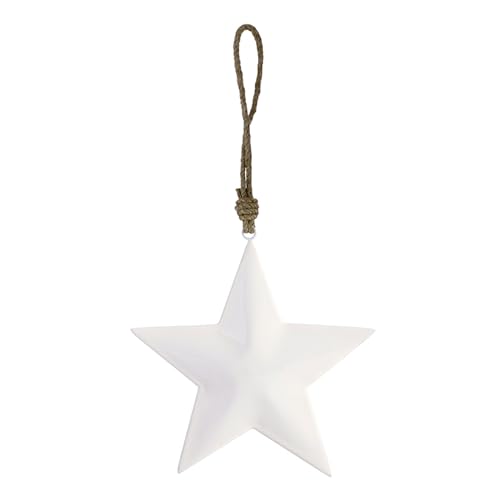 Santa Barbara Design Studio Emailliertes Metall-Stern-Ornament, weiß, 20,3 cm Santa Barbara Design Studio Emailliertes Metall-Stern-Ornament, weiß, 20,3 cm von Santa Barbara Design Studio