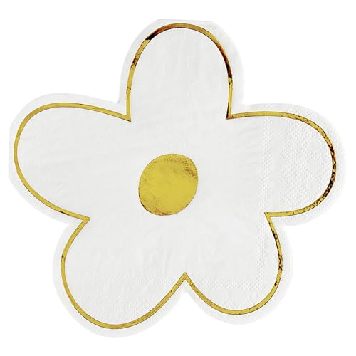 Santa Barbara Design Studio Gestanzte Papierservietten, Blumenform, Cocktail-Servietten, 12,7 x 12,7 cm, Weiß, 20 Stück Santa Barbara Design Studio Gestanzte Papierservietten, Blumenform, Cocktail-Servietten, 12,7 x 12,7 cm, Weiß, 20 Stück von Santa Barbara Design Studio