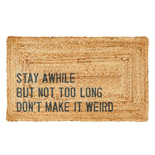 Santa Barbara Design Studio Jute-Fußmatte, 86,4 x 50,8 cm, Make Weird von Santa Barbara Design Studio