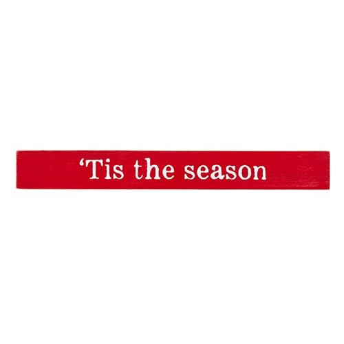 Santa Barbara Design Studio Weihnachtsschild "Tis The Season" aus Holz, 30,5 x 3,8 x 2,5 cm (L x B x T) von Santa Barbara Design Studio